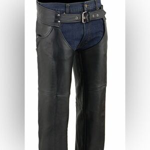 Black Leather Chaps